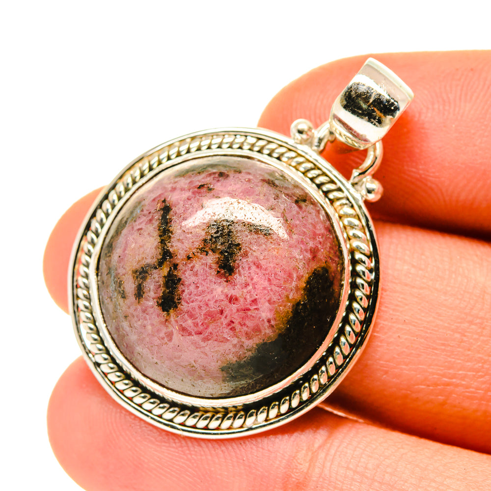 Rhodonite Pendants handcrafted by Anasilvercos - PD3460