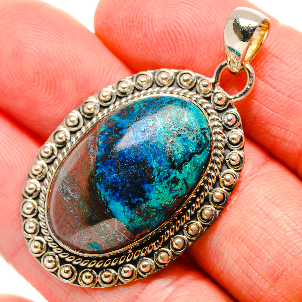 Azurite Pendants handcrafted by Anasilvercos - PD34617