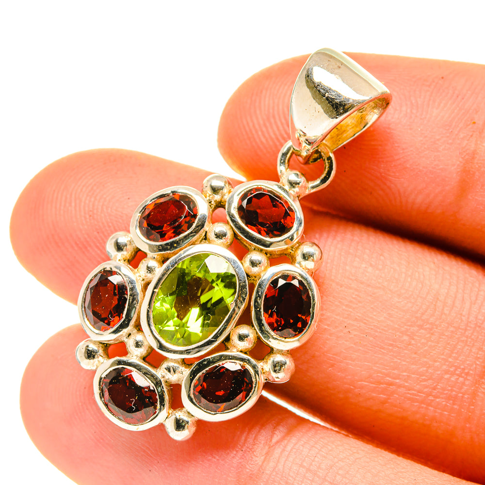 Peridot Pendants handcrafted by Anasilvercos - PD3462