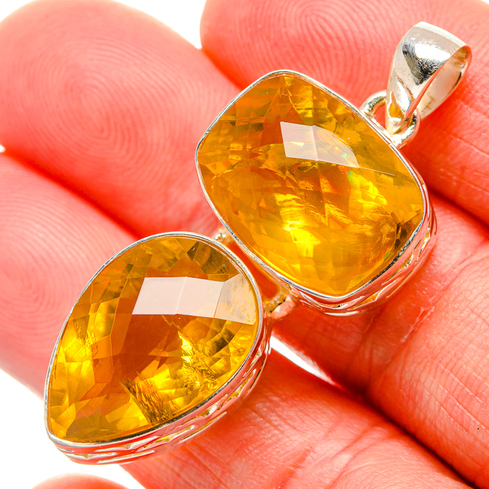 Citrine Pendants handcrafted by Anasilvercos - PD34632