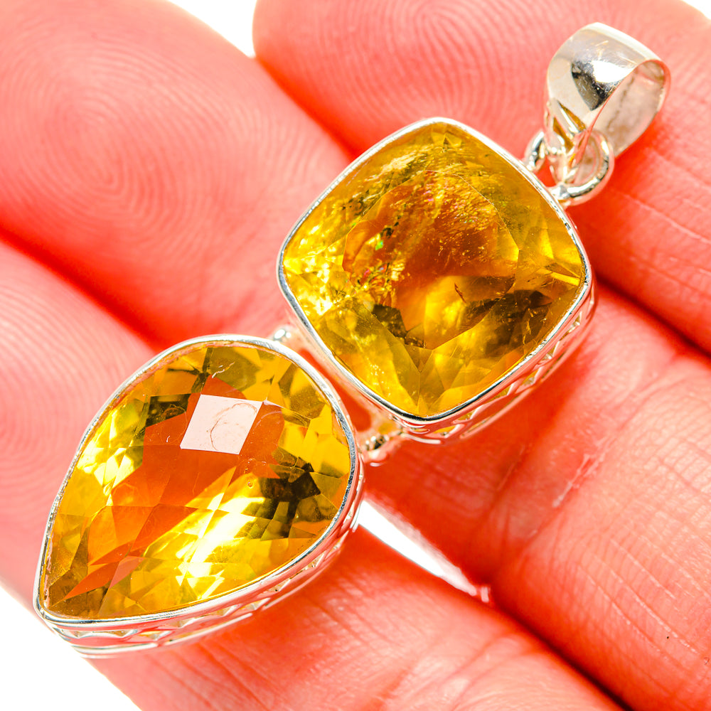 Citrine Pendants handcrafted by Anasilvercos - PD34637