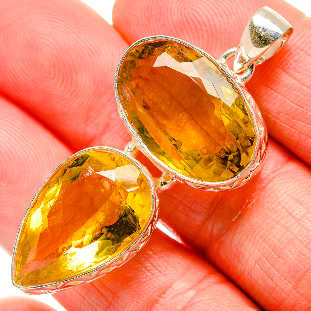 Citrine Pendants handcrafted by Anasilvercos - PD34640