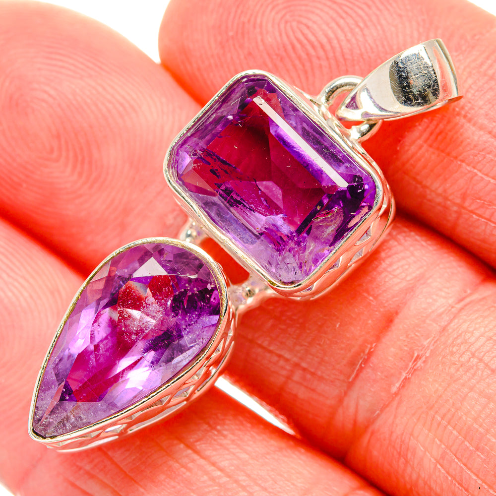 Amethyst Pendants handcrafted by Anasilvercos - PD34643