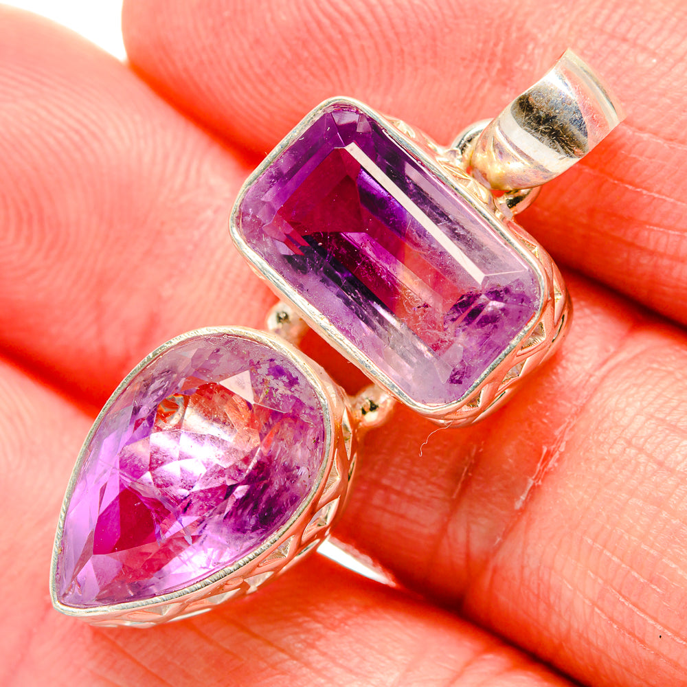 Amethyst Pendants handcrafted by Anasilvercos - PD34645