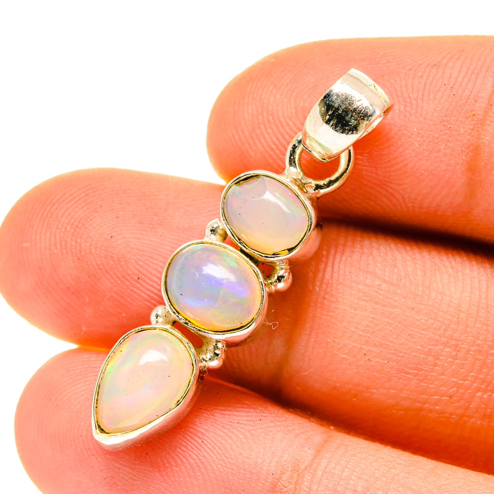 Ethiopian Opal Pendants handcrafted by Anasilvercos - PD3466