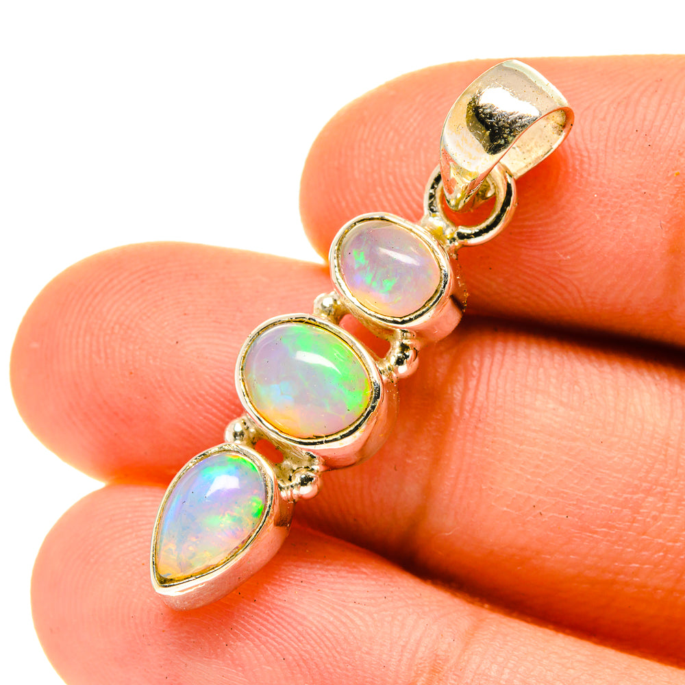 Ethiopian Opal Pendants handcrafted by Anasilvercos - PD3467
