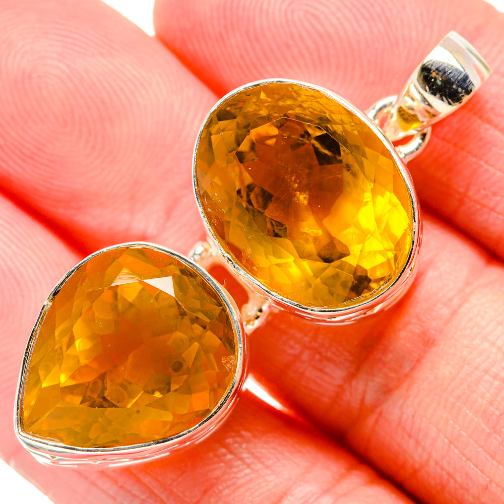 Citrine Pendants handcrafted by Anasilvercos - PD34677