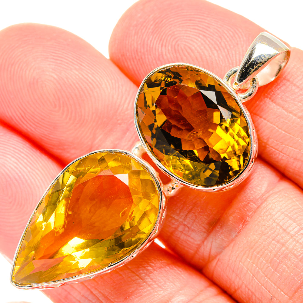 Citrine Pendants handcrafted by Anasilvercos - PD34695