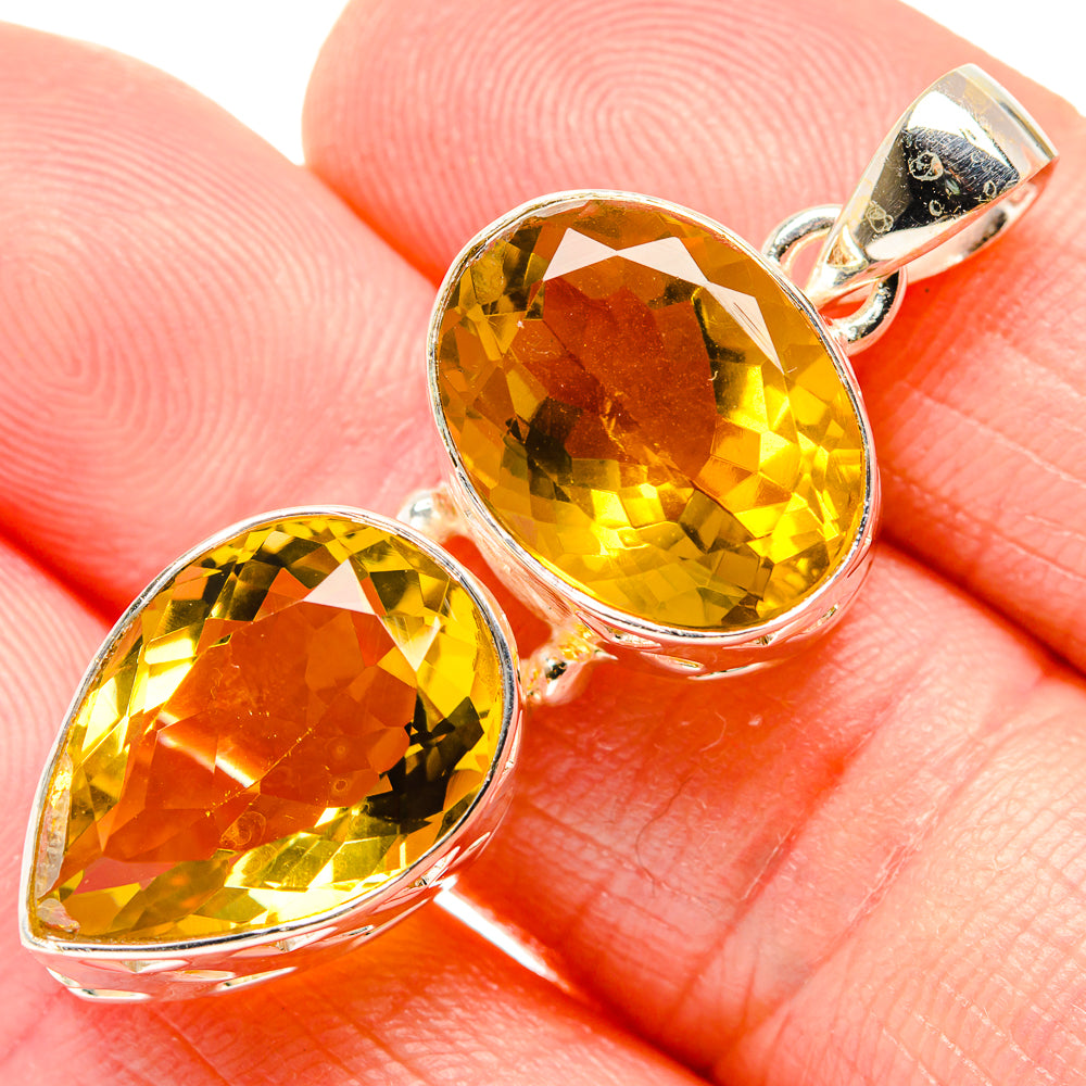 Citrine Pendants handcrafted by Anasilvercos - PD34703