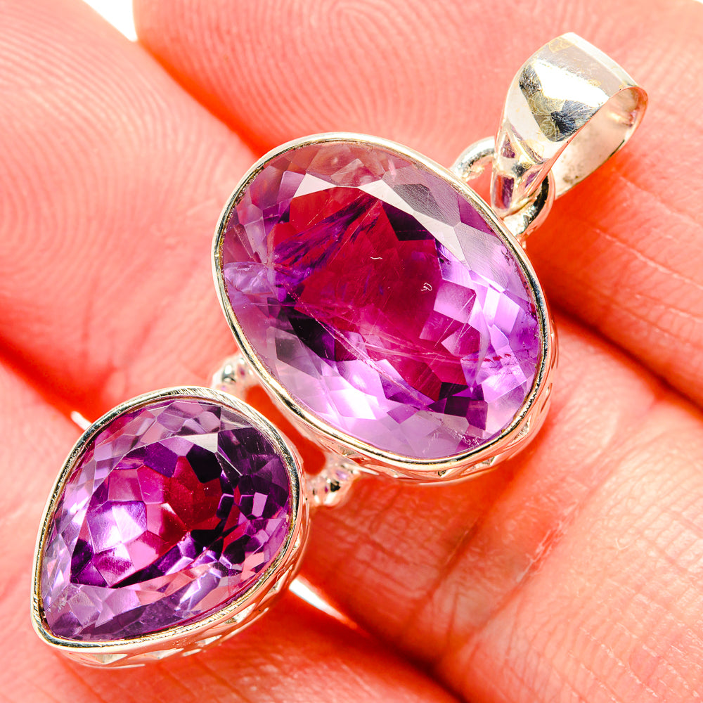 Amethyst Pendants handcrafted by Anasilvercos - PD34704