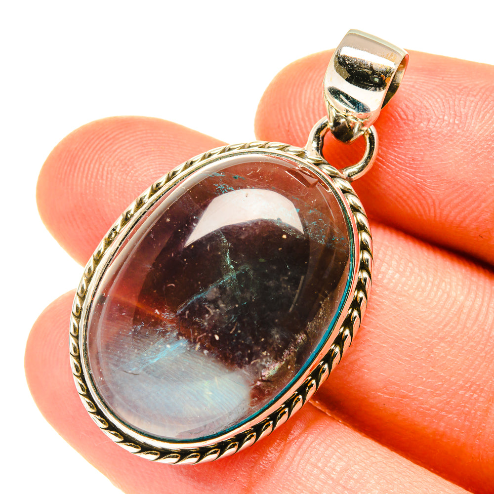 Blue Fluorite Pendants handcrafted by Anasilvercos - PD3471