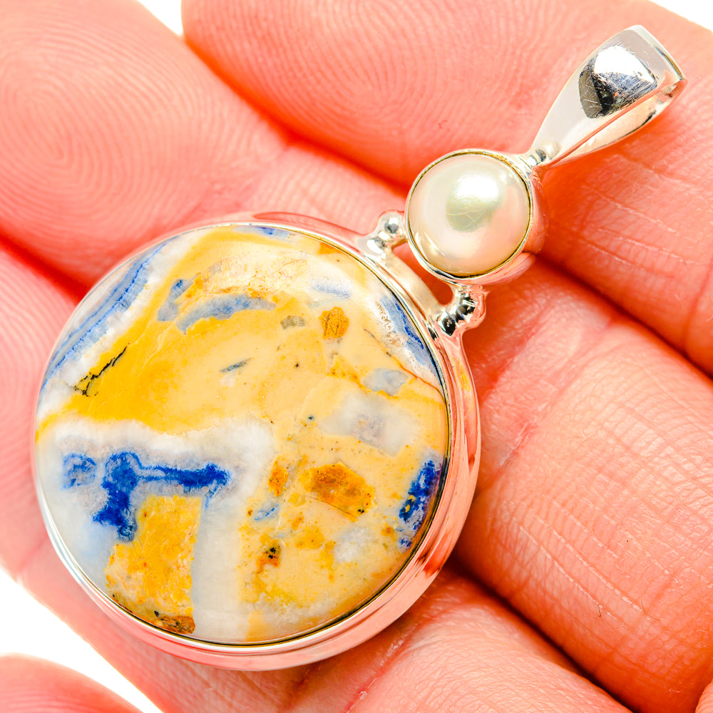 Blue Scheelite Pendants handcrafted by Anasilvercos - PD34713