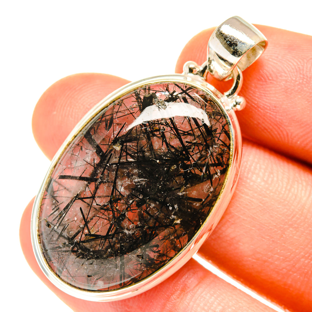 Tourmalinated Quartz Pendants handcrafted by Anasilvercos - PD3472