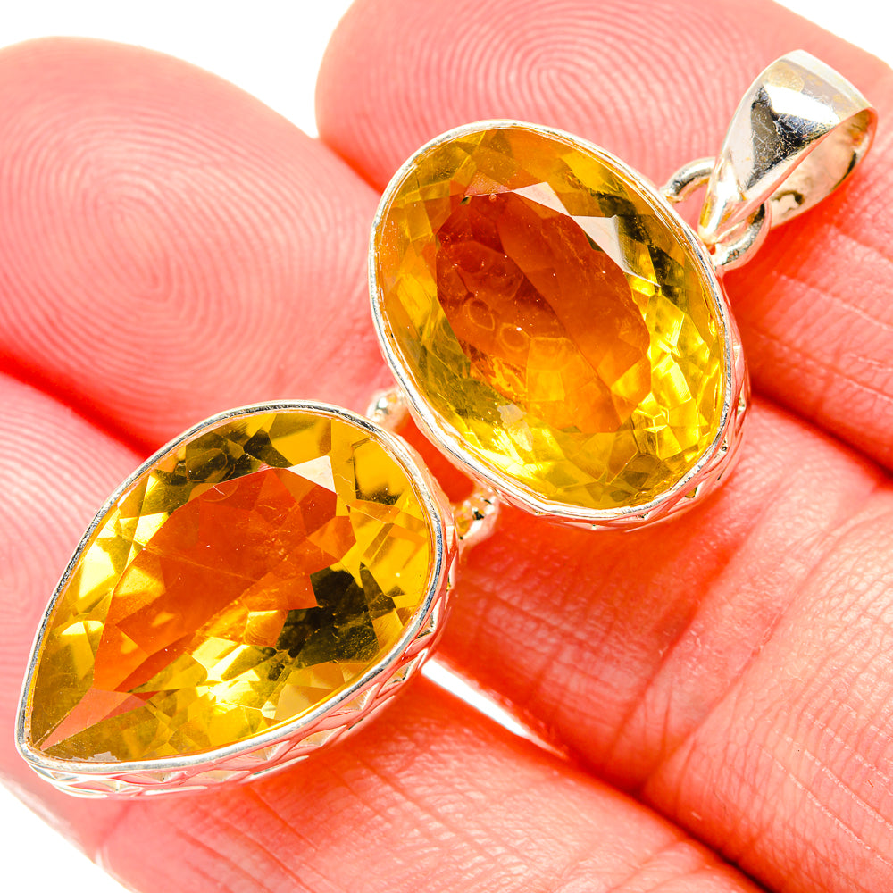 Citrine Pendants handcrafted by Anasilvercos - PD34728