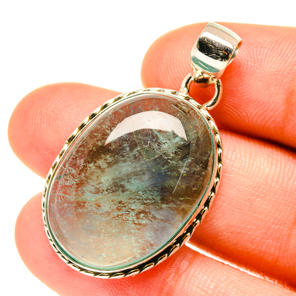 Blue Fluorite Pendants handcrafted by Anasilvercos - PD3473