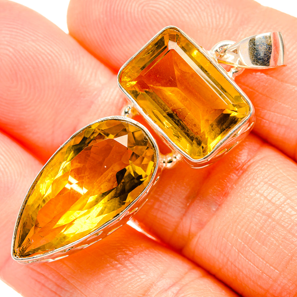 Citrine Pendants handcrafted by Anasilvercos - PD34734