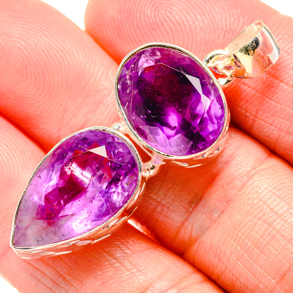 Amethyst Pendants handcrafted by Anasilvercos - PD34738