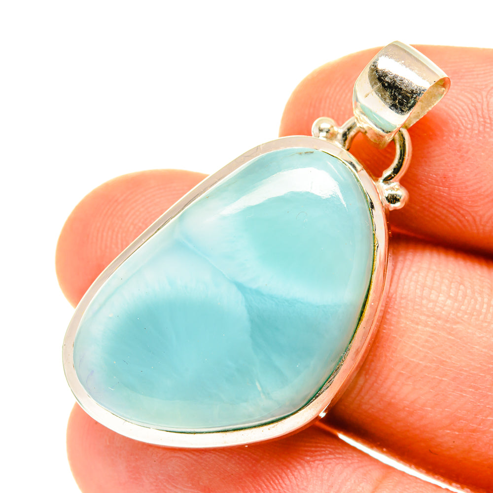Larimar Pendants handcrafted by Anasilvercos - PD3474