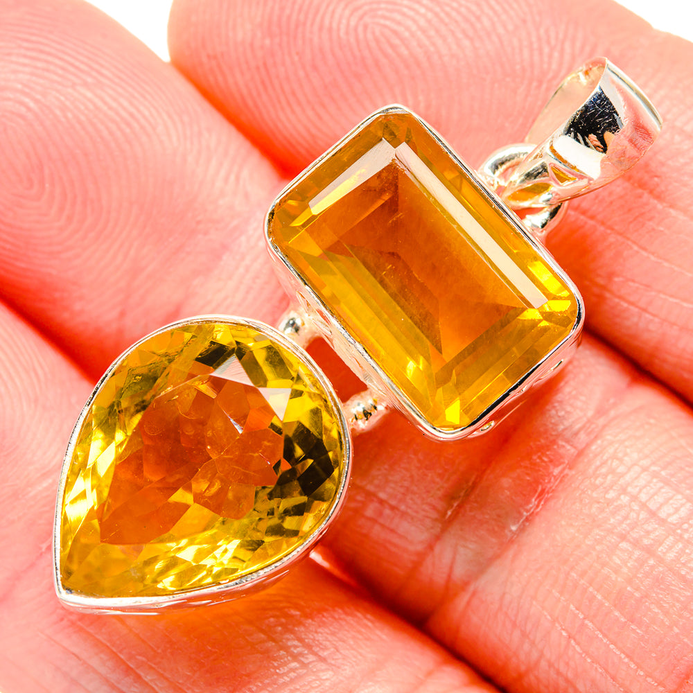 Citrine Pendants handcrafted by Anasilvercos - PD34742