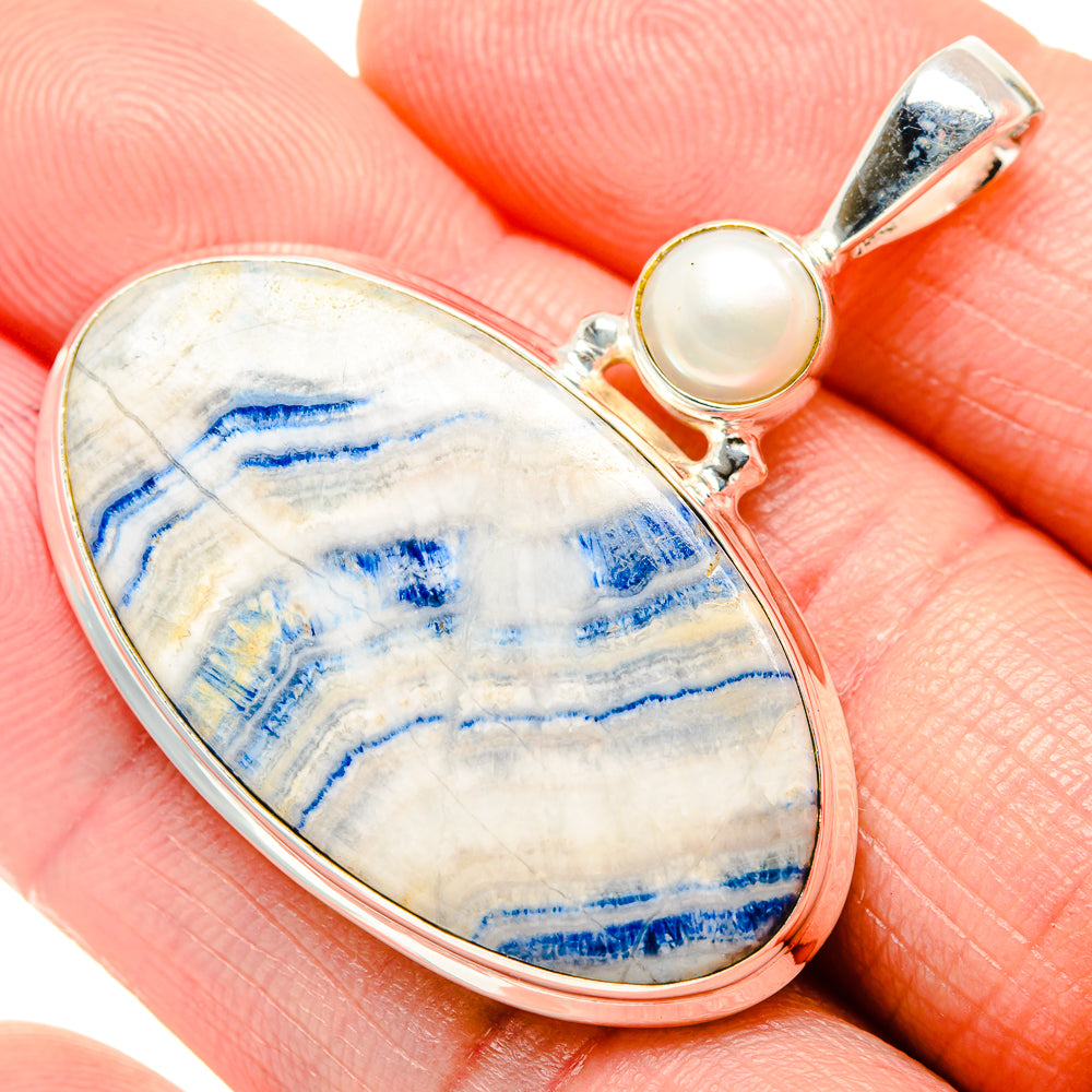 Blue Scheelite Pendants handcrafted by Anasilvercos - PD34759