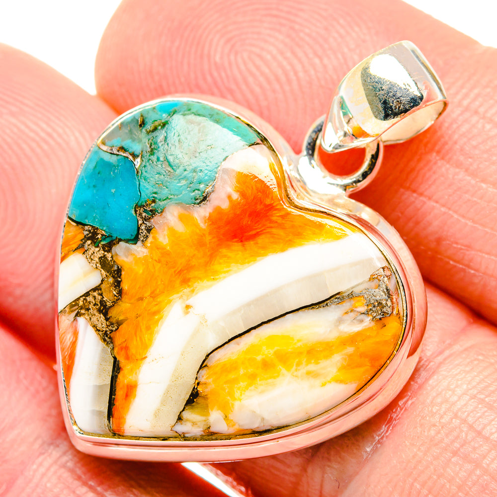 Spiny Oyster Turquoise Pendants handcrafted by Anasilvercos - PD34763