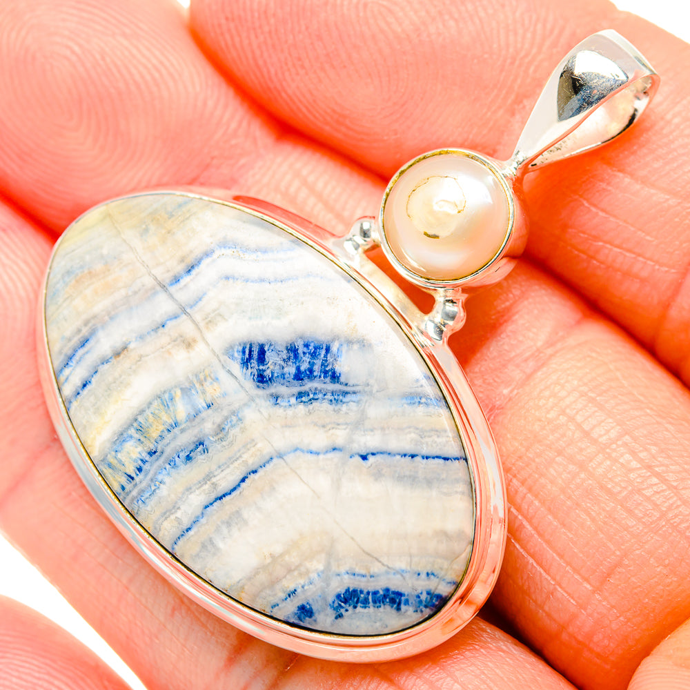 Blue Scheelite Pendants handcrafted by Anasilvercos - PD34765