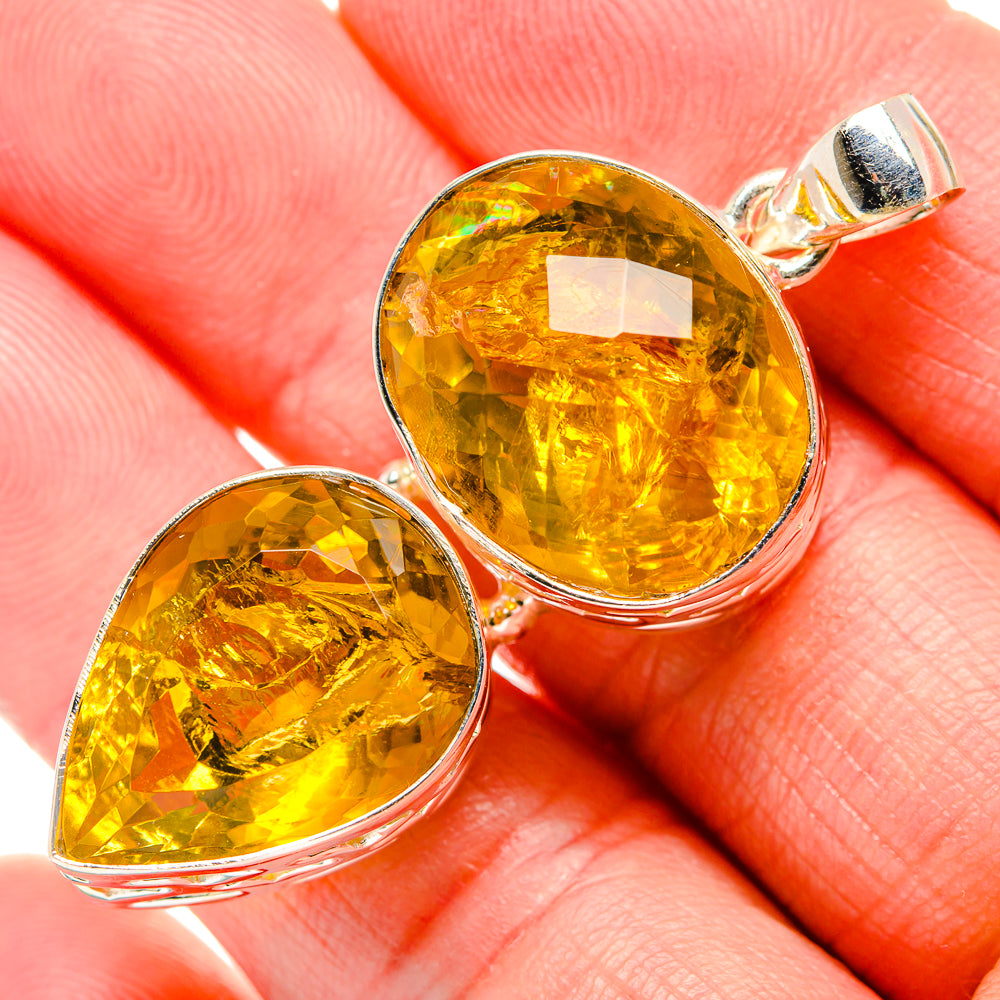 Citrine Pendants handcrafted by Anasilvercos - PD34774