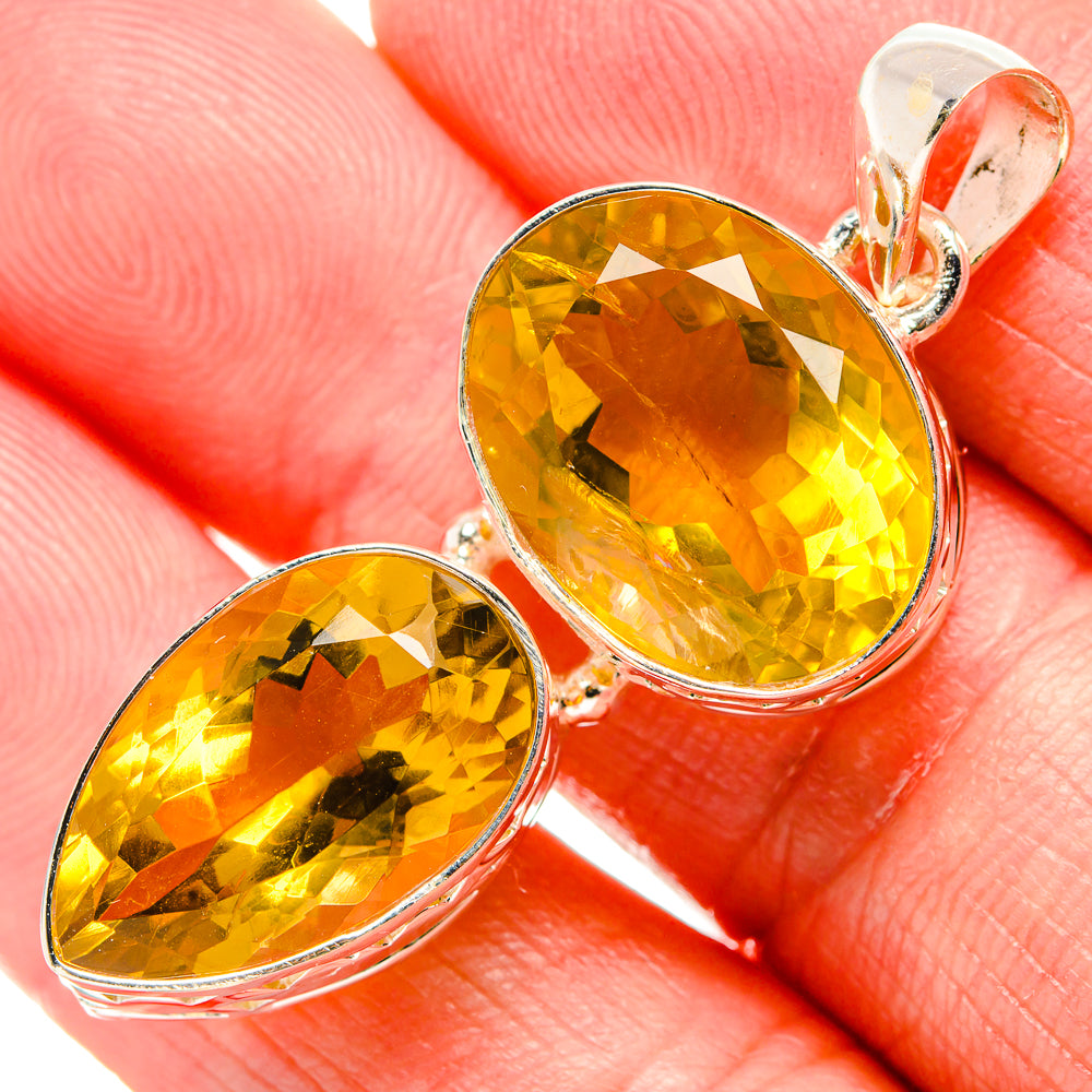 Citrine Pendants handcrafted by Anasilvercos - PD34778
