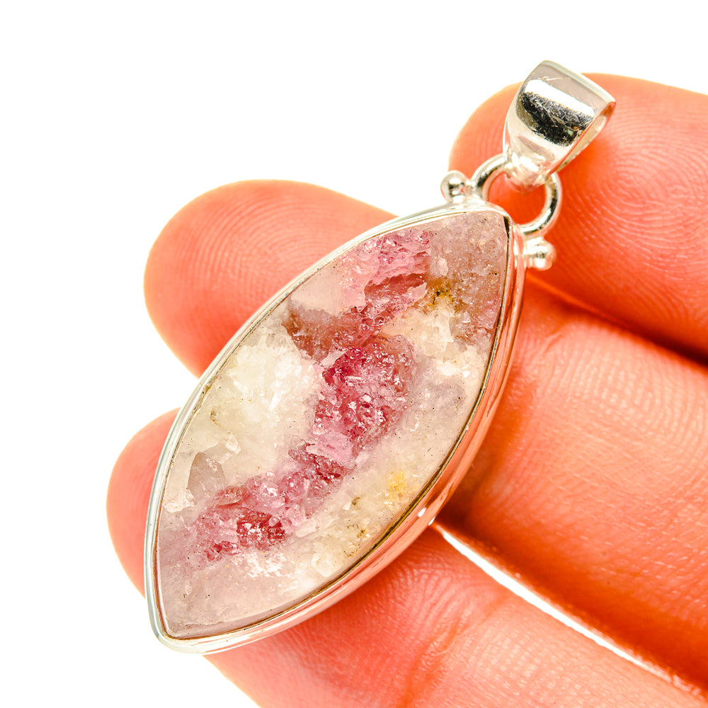 Cobalto Calcite Druzy Pendants handcrafted by Anasilvercos - PD3478