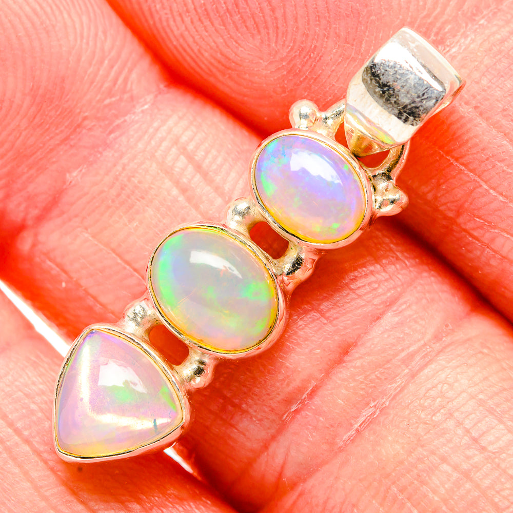 Ethiopian Opal Pendants handcrafted by Anasilvercos - PD34789