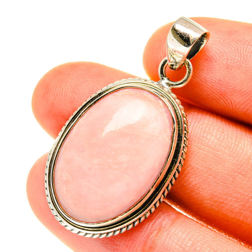 Pink Opal Pendants handcrafted by Anasilvercos - PD3479
