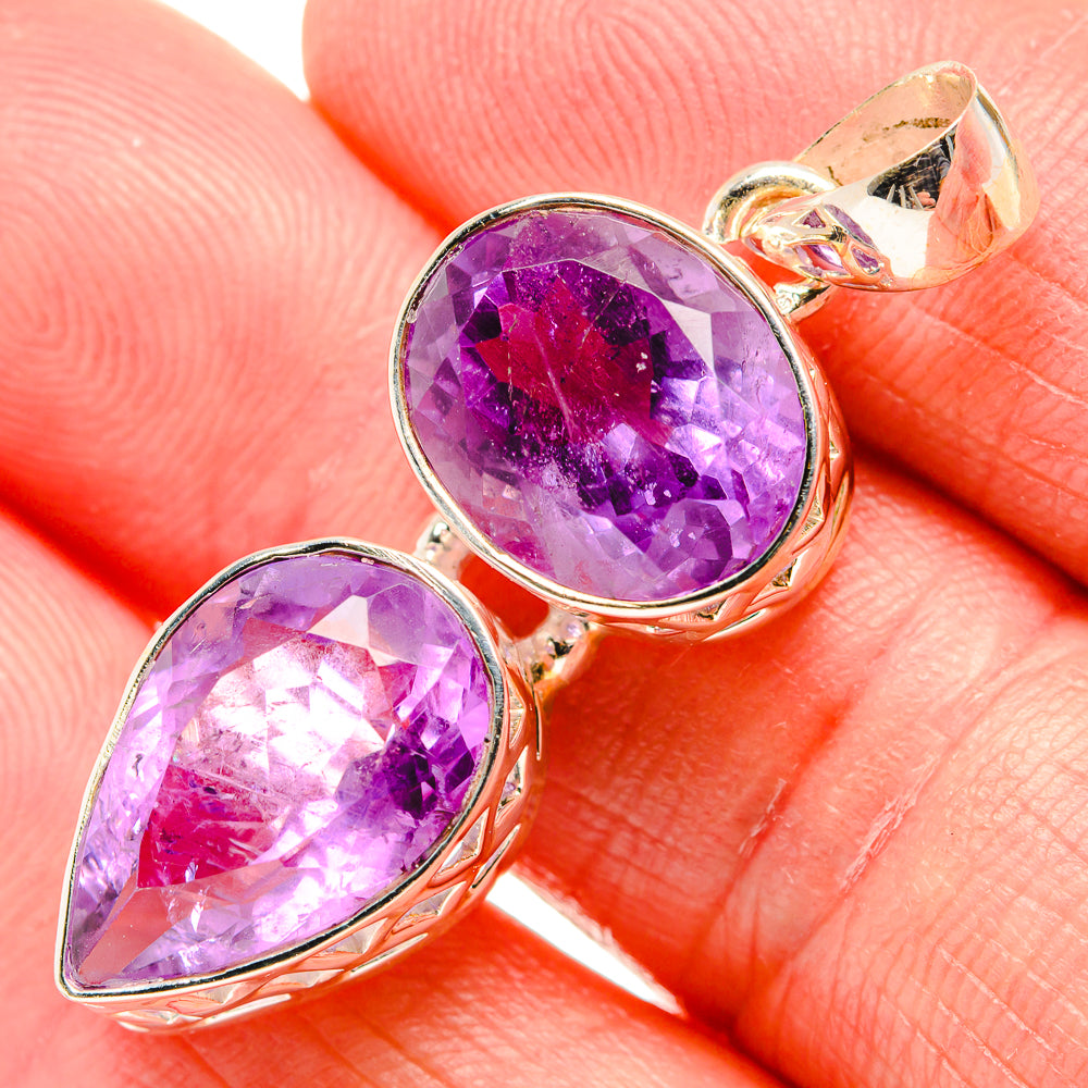 Amethyst Pendants handcrafted by Anasilvercos - PD34791