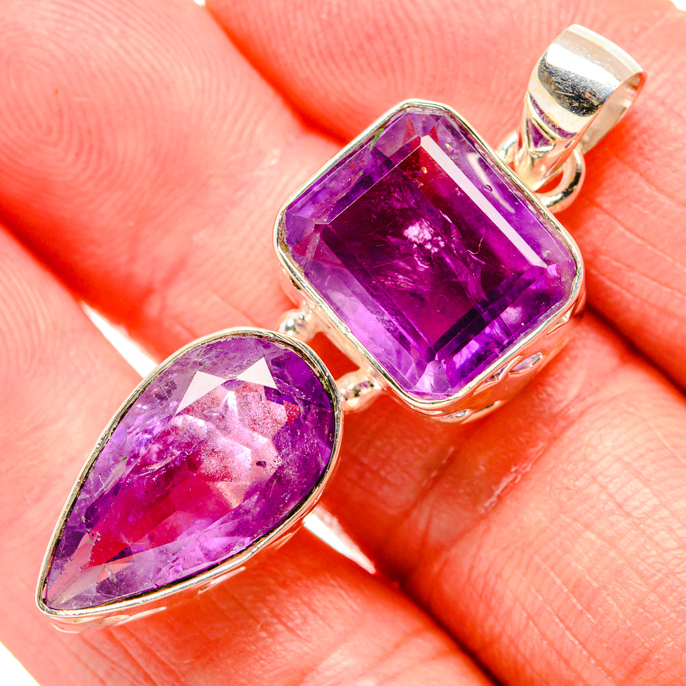 Amethyst Pendants handcrafted by Anasilvercos - PD34800