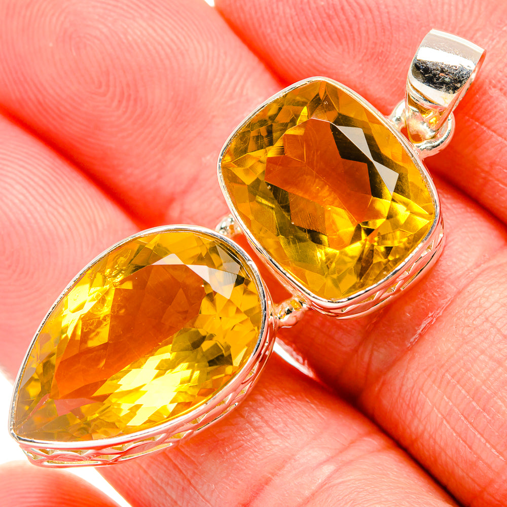 Citrine Pendants handcrafted by Anasilvercos - PD34803