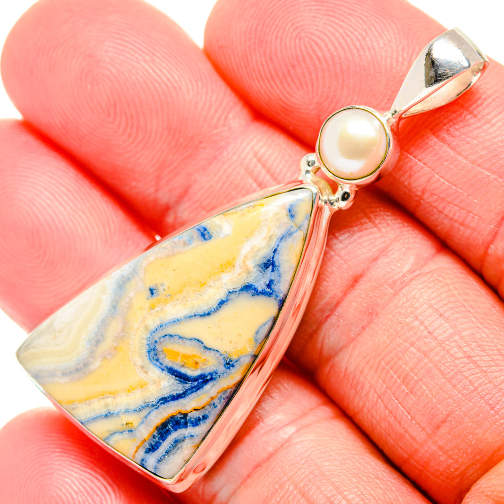 Blue Scheelite Pendants handcrafted by Anasilvercos - PD34814