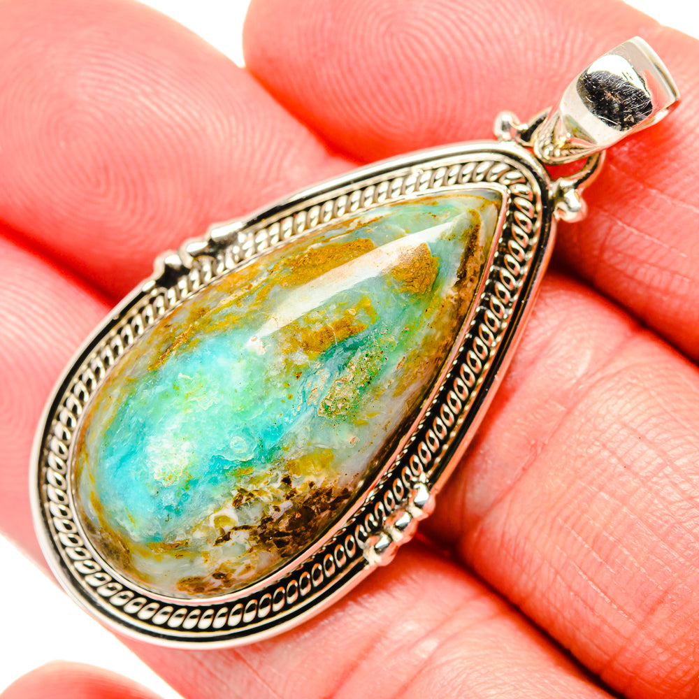 Peruvian Opal Pendants handcrafted by Anasilvercos - PD34816