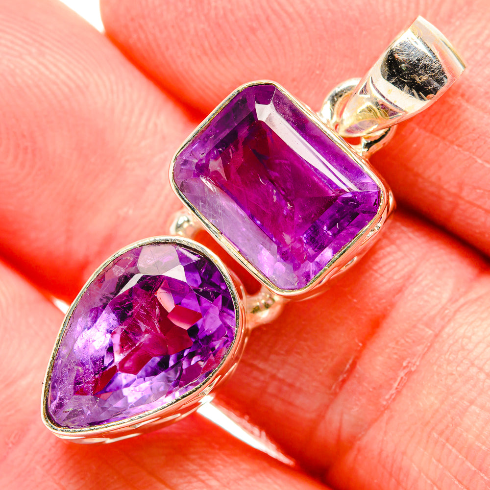 Amethyst Pendants handcrafted by Anasilvercos - PD34829