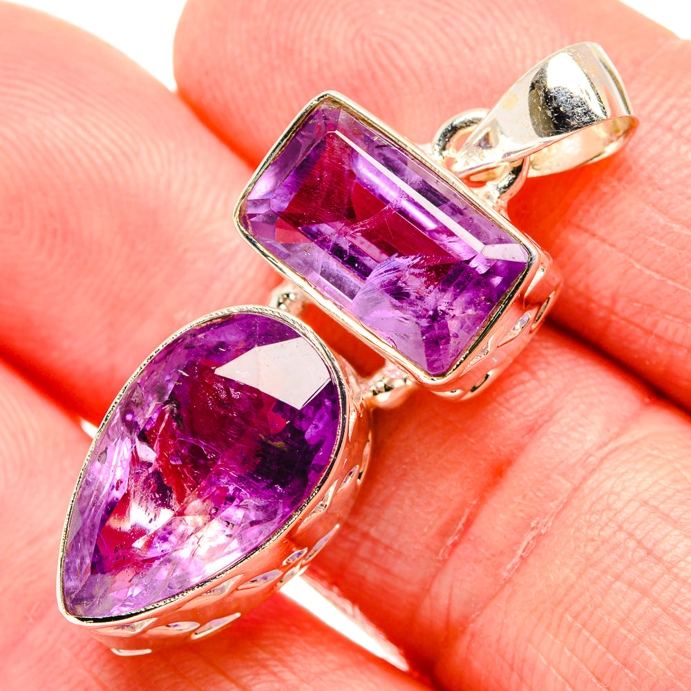 Amethyst Pendants handcrafted by Anasilvercos - PD34832