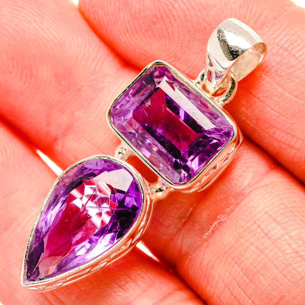 Amethyst Pendants handcrafted by Anasilvercos - PD34846