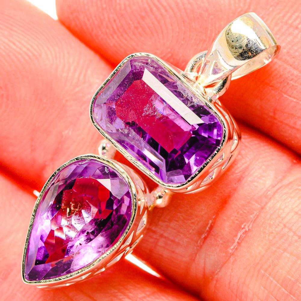 Amethyst Pendants handcrafted by Anasilvercos - PD34848