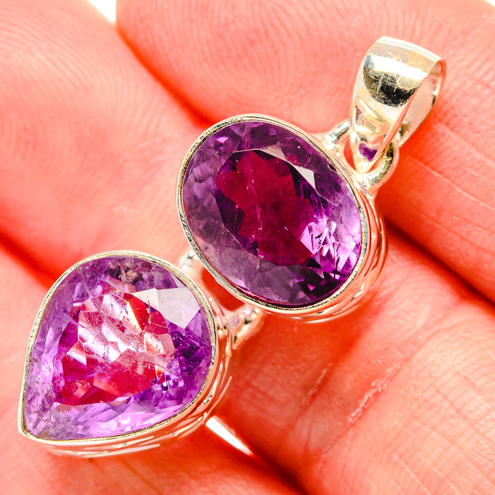 Amethyst Pendants handcrafted by Anasilvercos - PD34853