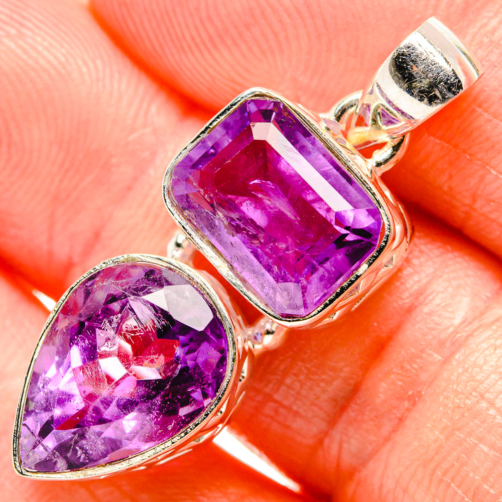 Amethyst Pendants handcrafted by Anasilvercos - PD34855