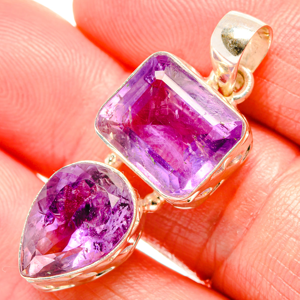 Amethyst Pendants handcrafted by Anasilvercos - PD34861