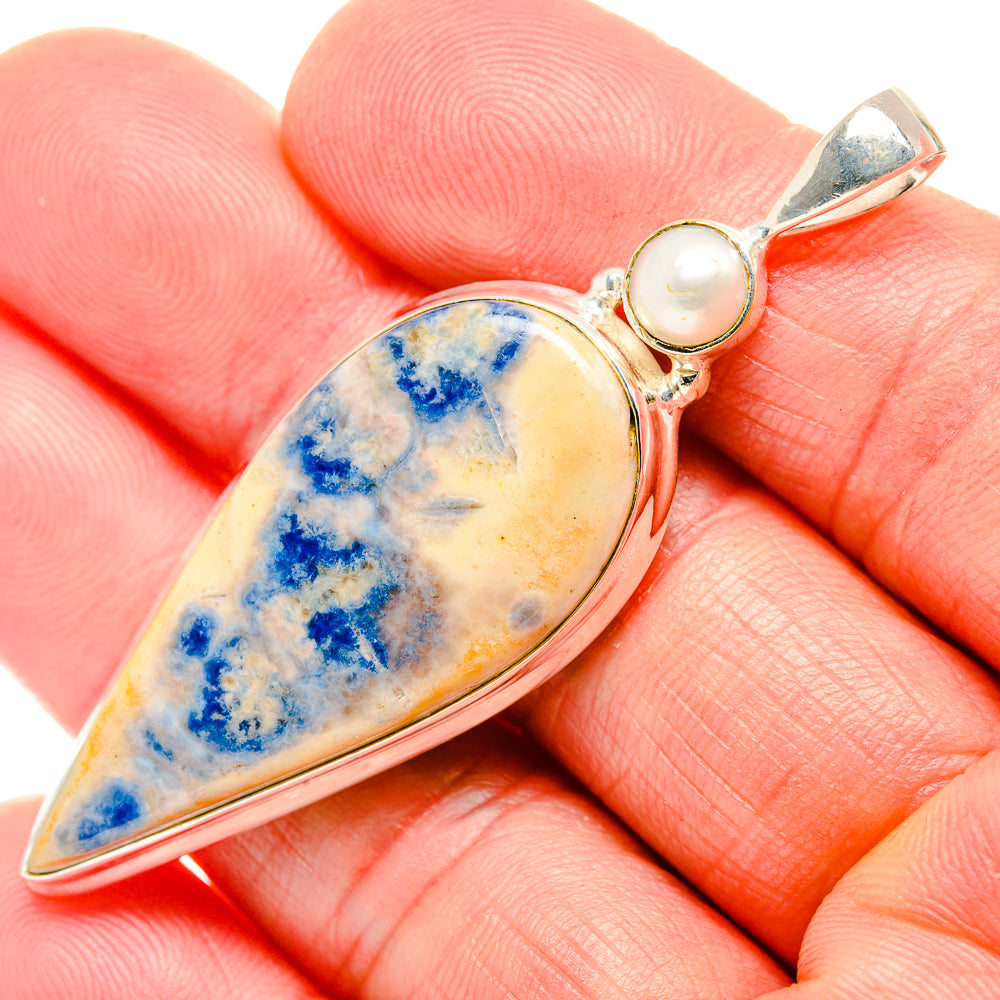 Blue Scheelite Pendants handcrafted by Anasilvercos - PD34862