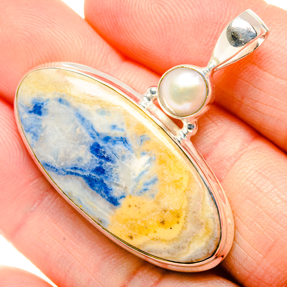 Blue Scheelite Pendants handcrafted by Anasilvercos - PD34893