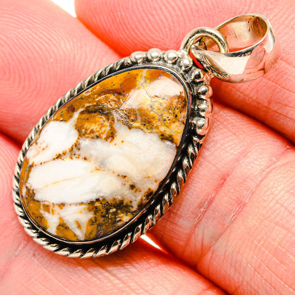 Peanut Wood Jasper Pendants handcrafted by Anasilvercos - PD34899