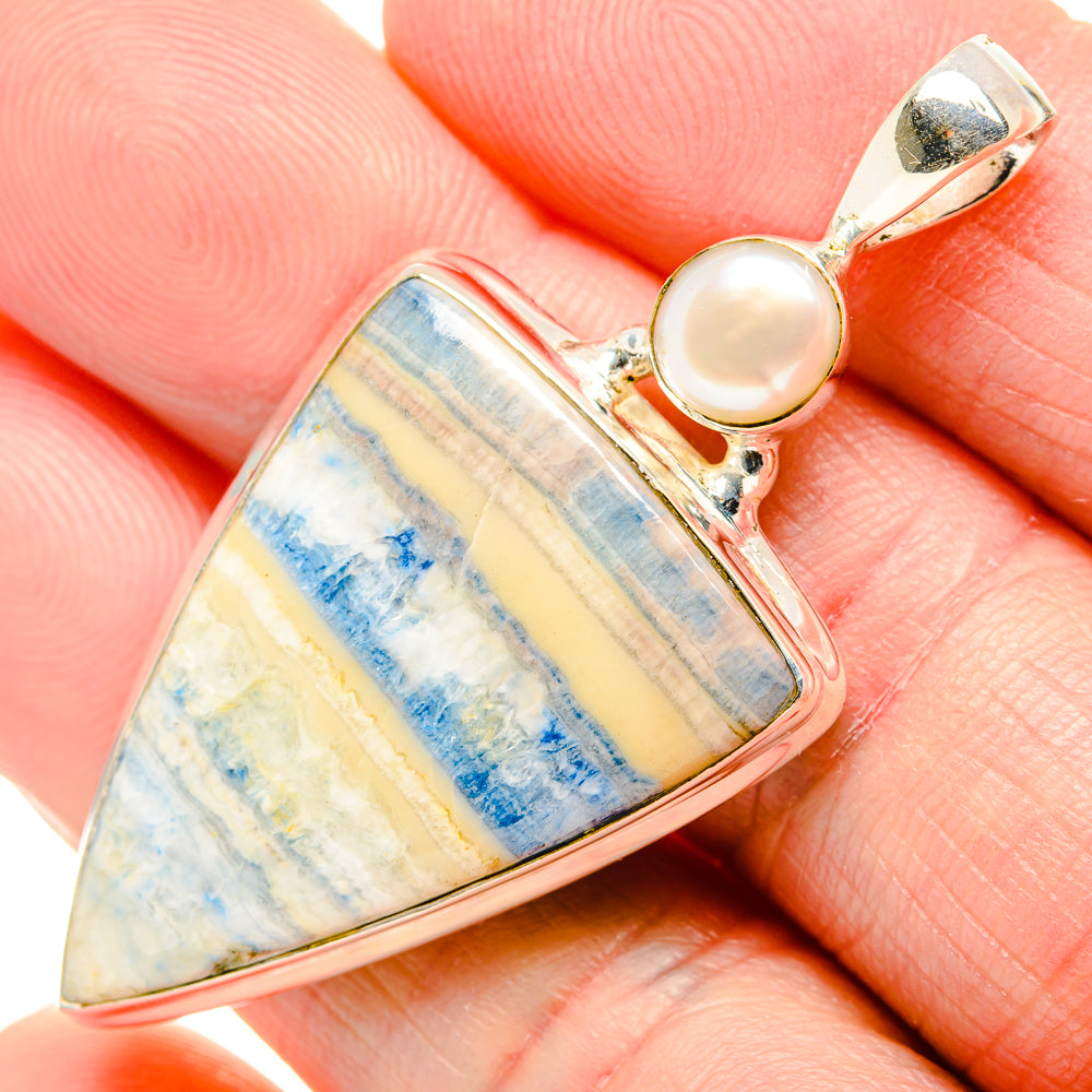 Blue Scheelite Pendants handcrafted by Anasilvercos - PD34913