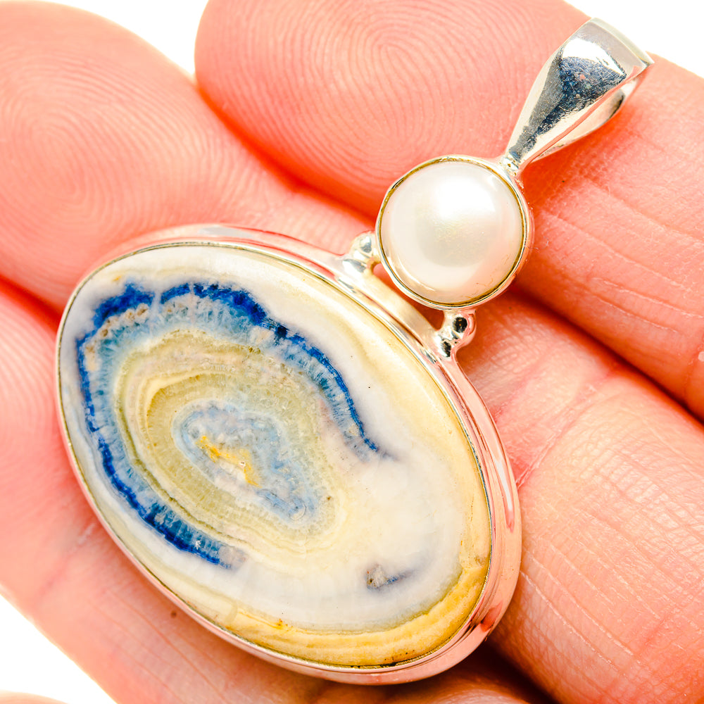 Blue Scheelite Pendants handcrafted by Anasilvercos - PD34918