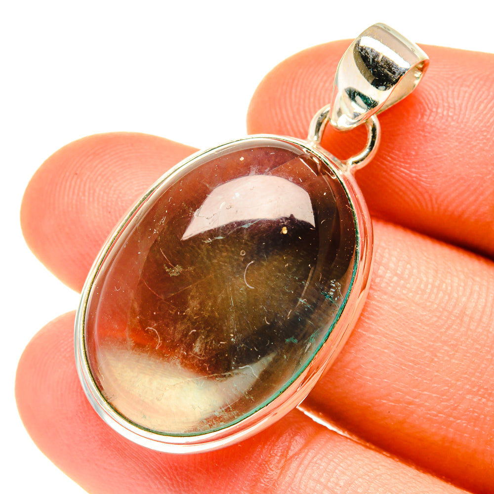 Blue Fluorite Pendants handcrafted by Anasilvercos - PD3492