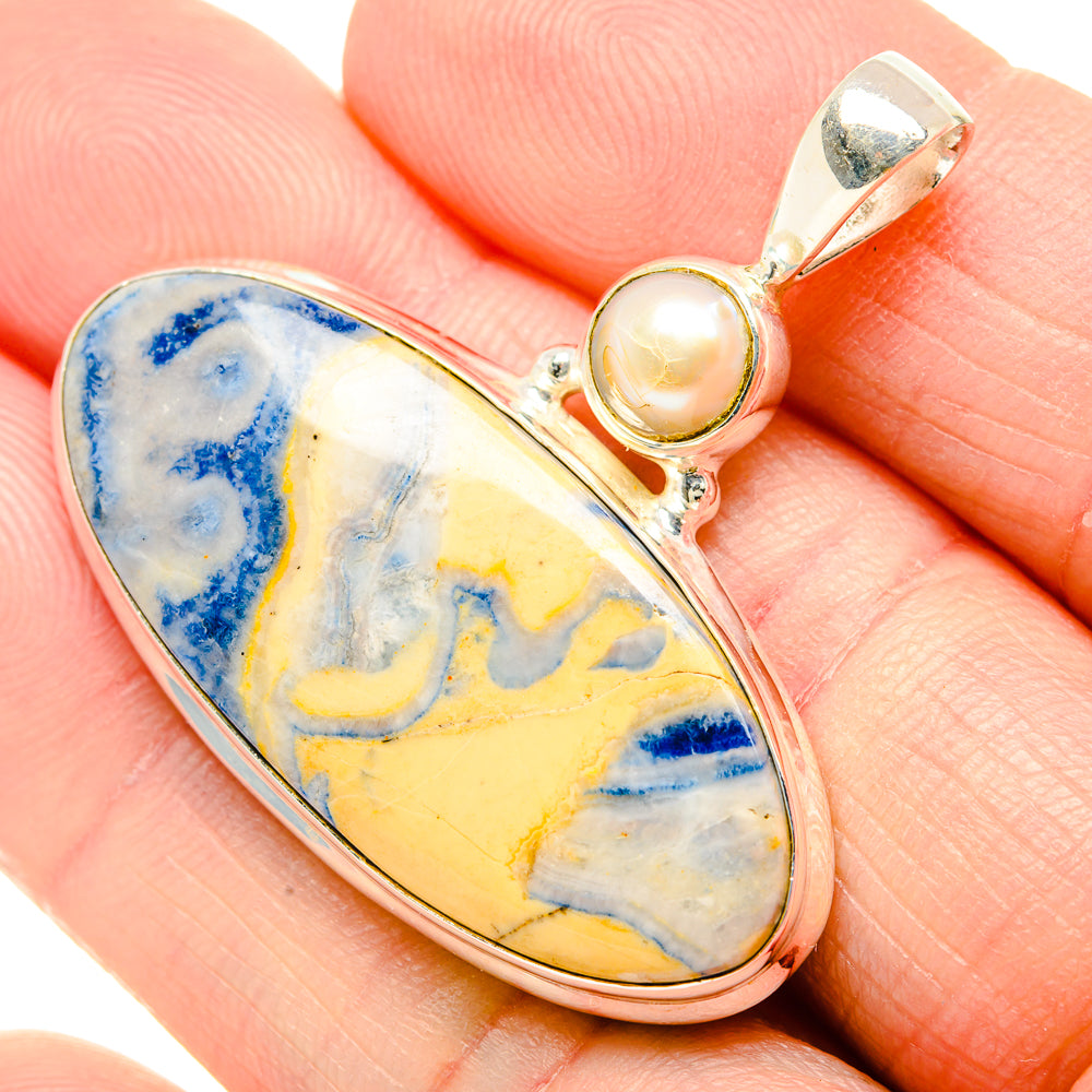 Blue Scheelite Pendants handcrafted by Anasilvercos - PD34922